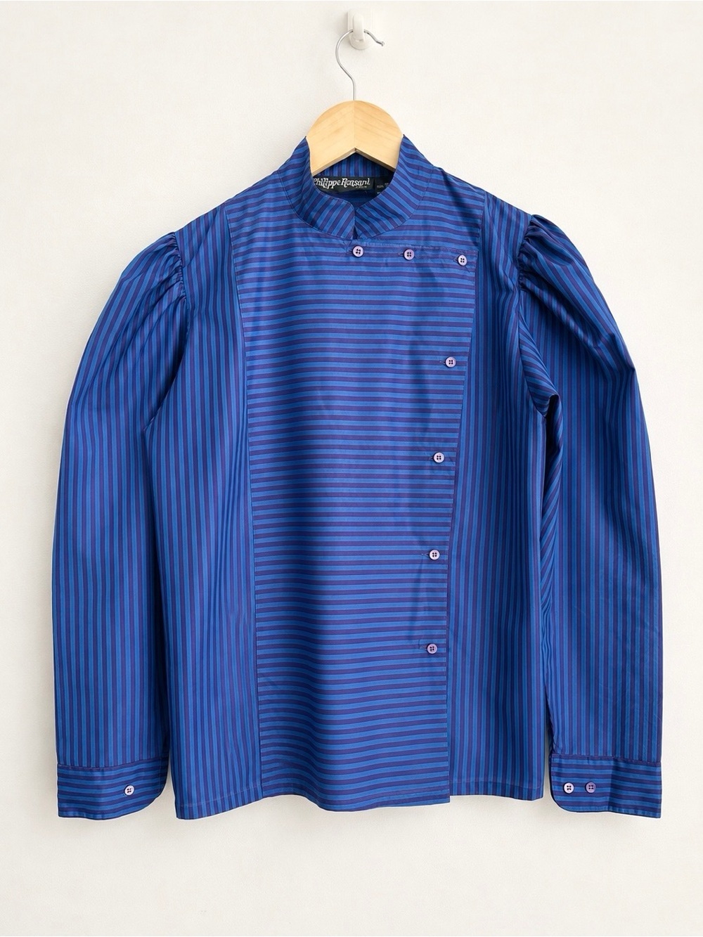 Vintage 1980s Philippe Ransard Paris - Puff Sleeve Blouse - New Romantic S-M